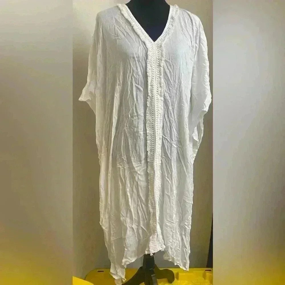 INC International Concepts - White Gauze Cafton NWT